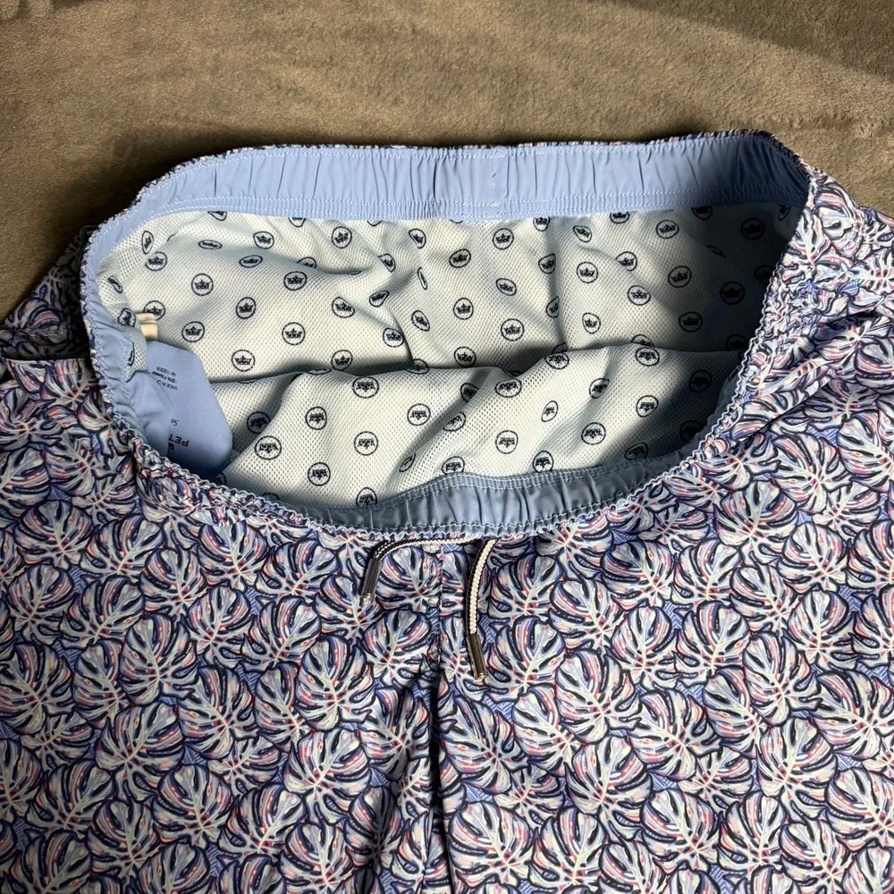Peter Millar Mens XL Lined Swim Trunks 7.5